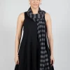 Stripe Scarf in Black and Grey
