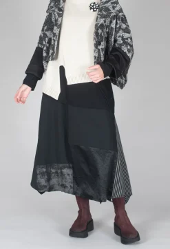 Stripe Skirt in Black