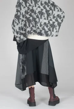 Stripe Skirt in Black
