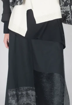 Stripe Skirt in Black