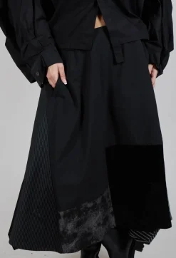 Stripe Skirt in Black