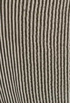 Stripe Snood in Military Green/Ecru