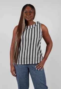 Stripe Top in Light Grey