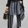 Stripe Trousers in Black and Grey