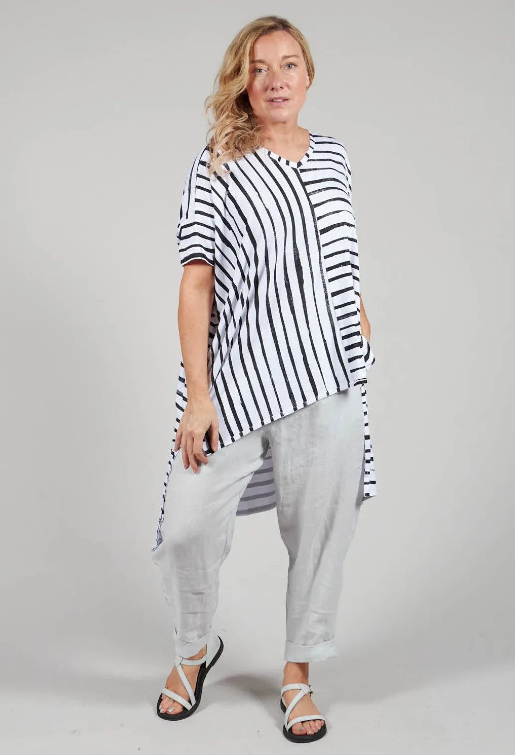 Stripe Tunic in White