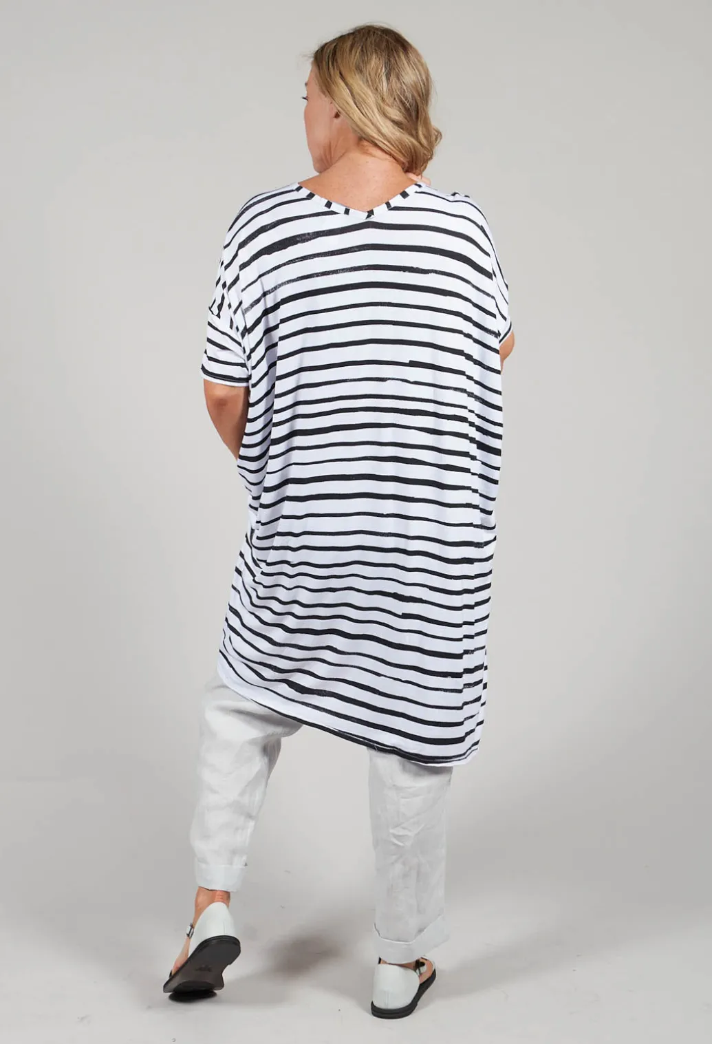 Stripe Tunic in White