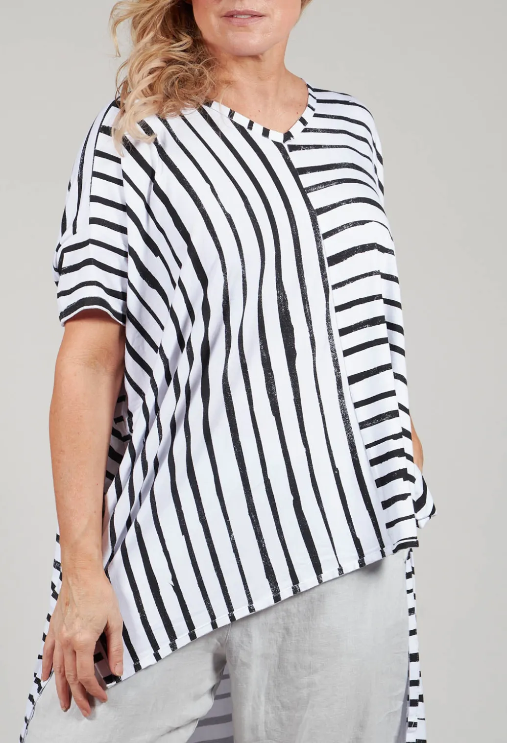 Stripe Tunic in White