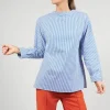 Striped Blouse in Night Blue