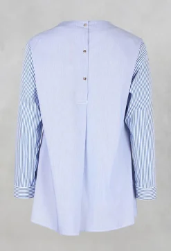 Striped Blouse in Night Blue