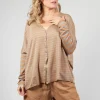 Striped Cardigan in Pottery