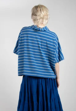 Striped Cotton Top in Sabbia