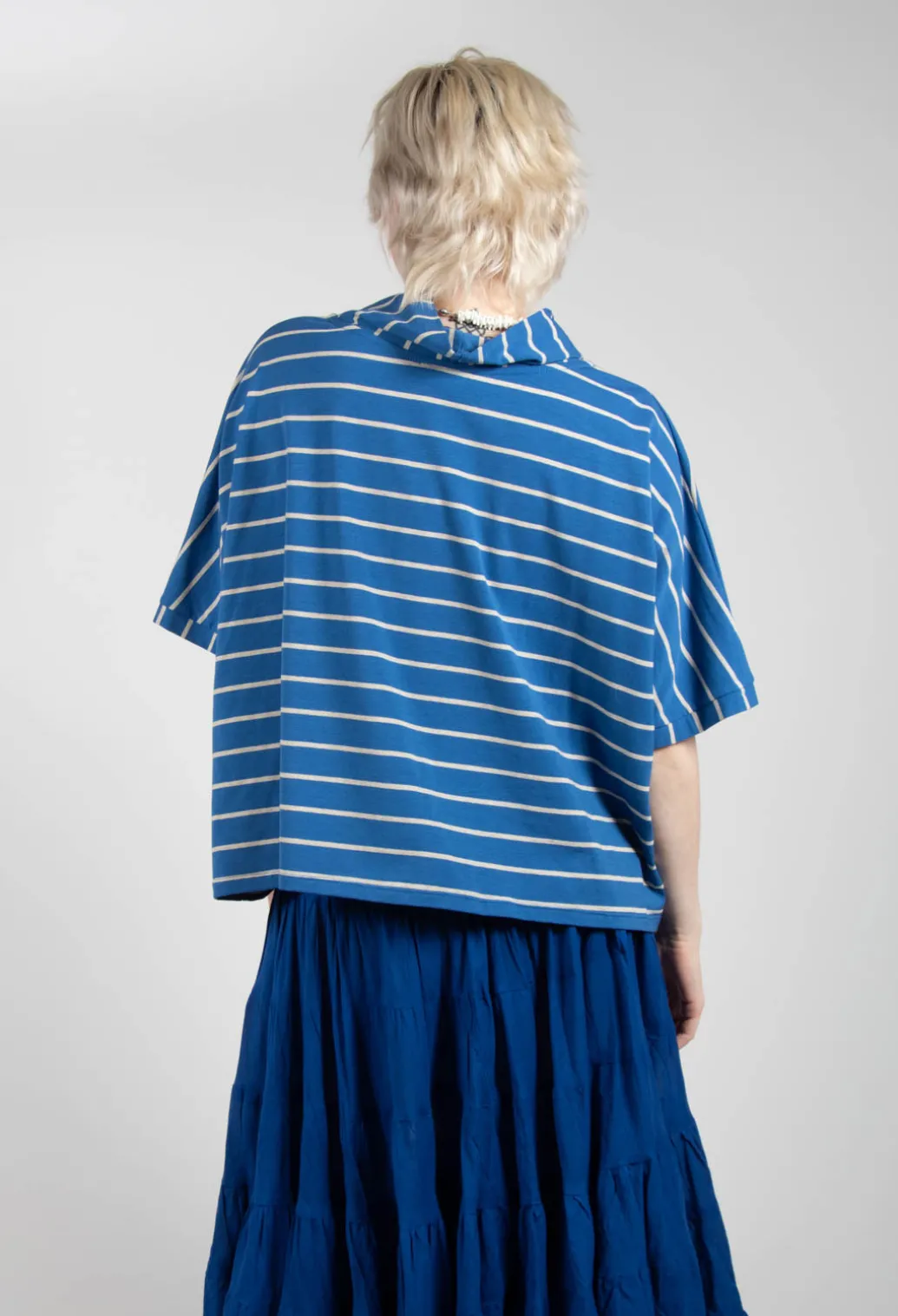 Striped Cotton Top in Sabbia