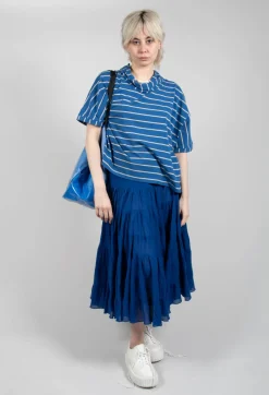 Striped Cotton Top in Sabbia