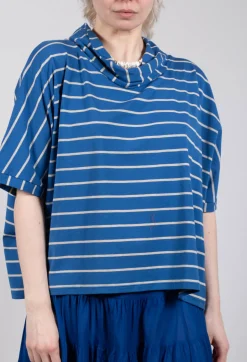 Striped Cotton Top in Sabbia