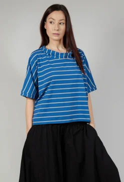 Striped Cotton Top in Sabbia