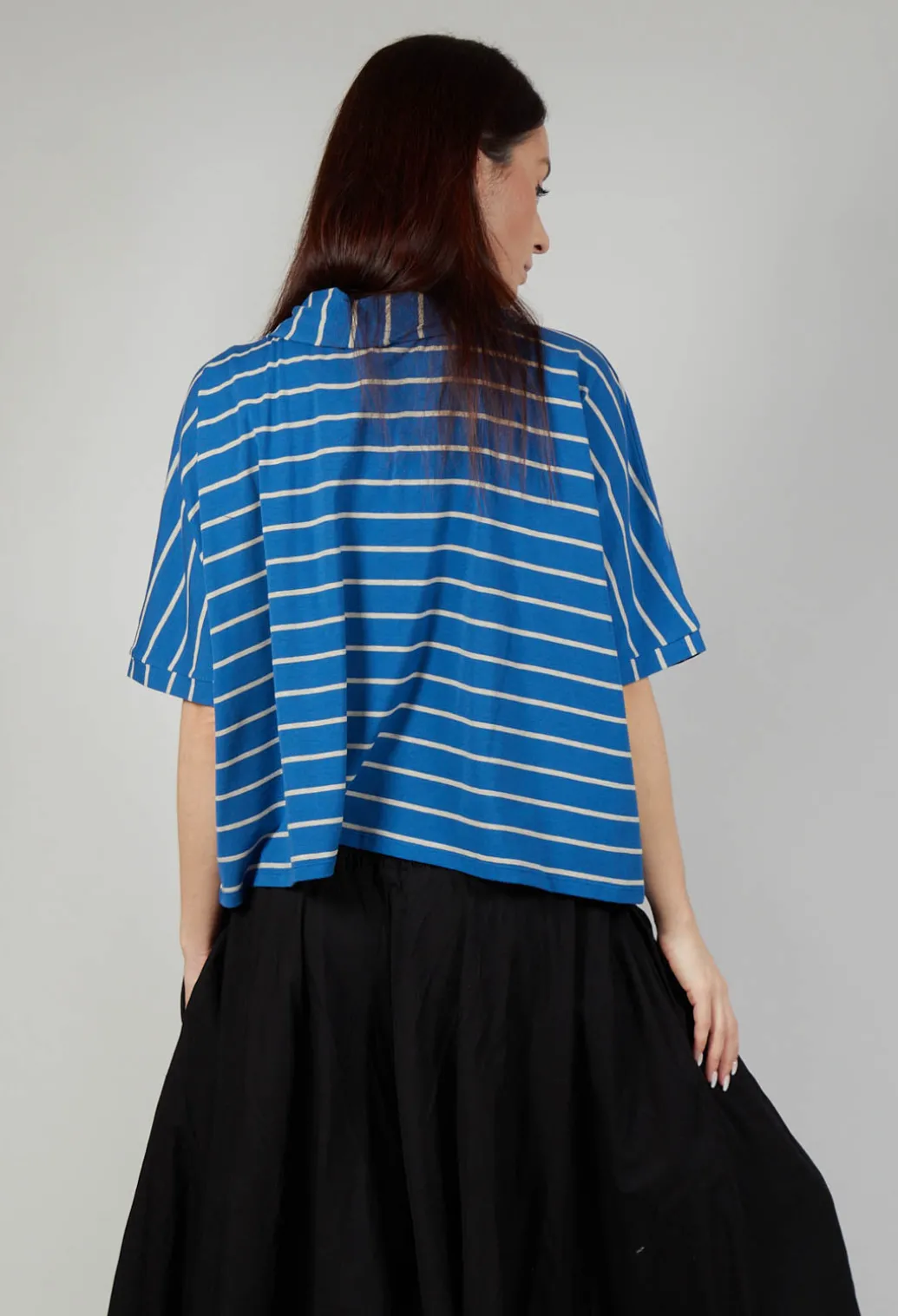 Striped Cotton Top in Sabbia