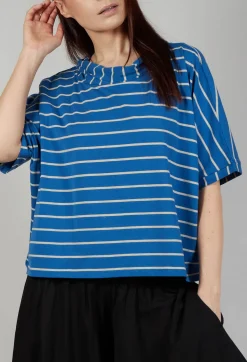 Striped Cotton Top in Sabbia