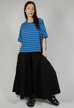 Striped Cotton Top in Sabbia