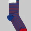 Striped Design Socks in Rayure Ardoise