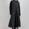 Striped Dras Dress in Black