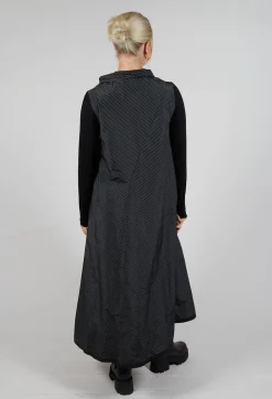 Striped Dras Dress in Black