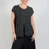 Striped Juci Top in Black