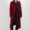 Striped Scarf in Merlot and Black