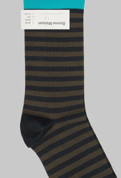 Striped Socks in Rayure Ardoise