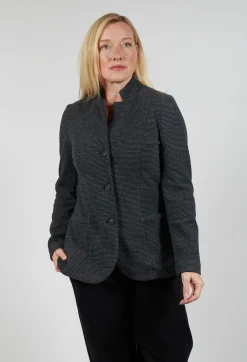 Striped Structured Jacket in Millerighe