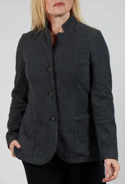 Striped Structured Jacket in Millerighe