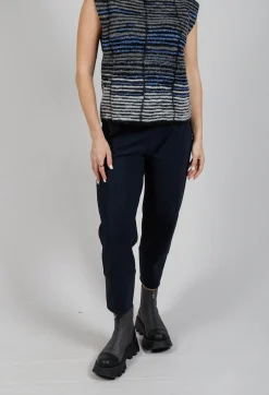 Structured Trousers in Navy
