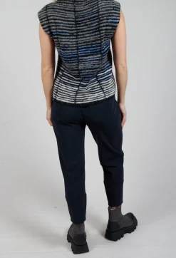 Structured Trousers in Navy