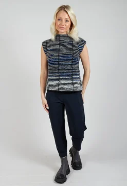 Structured Trousers in Navy