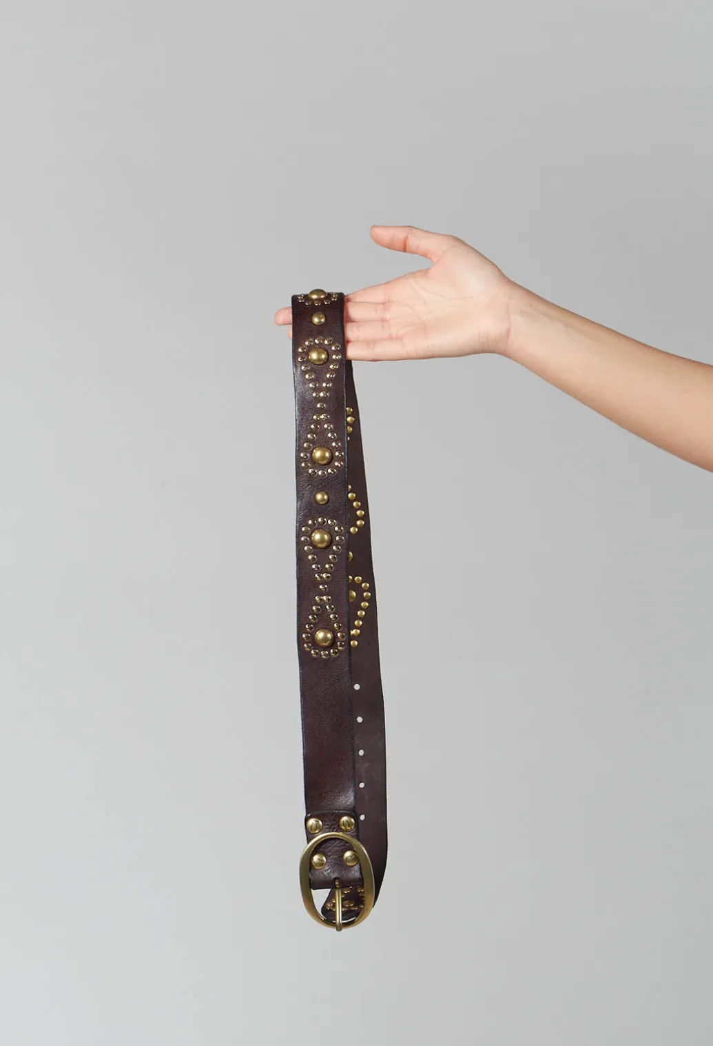 Studded Belt in Brown