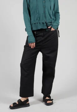 Studded Trousers in Black