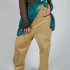 Studded Trousers in Khaki