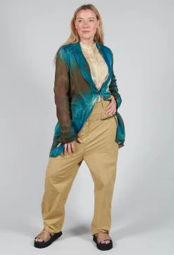 Studded Trousers in Khaki