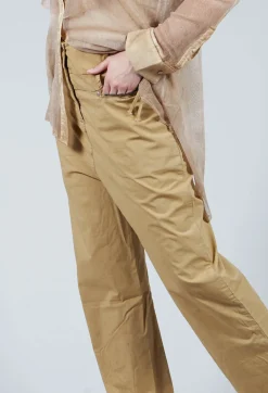 Studded Trousers in Khaki
