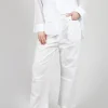 Studded Trousers in White