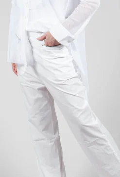Studded Trousers in White