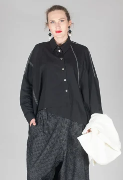 Subtle Stripe Shirt in Black
