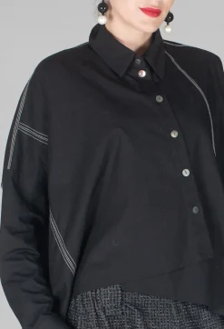 Subtle Stripe Shirt in Black