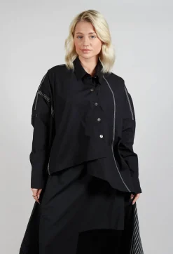 Subtle Stripe Shirt in Black