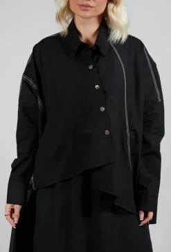 Subtle Stripe Shirt in Black