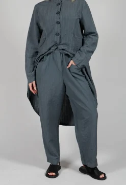 Subtle Stripe Trousers in Grey