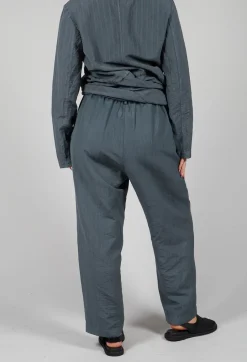 Subtle Stripe Trousers in Grey