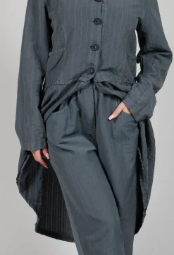 Subtle Stripe Trousers in Grey