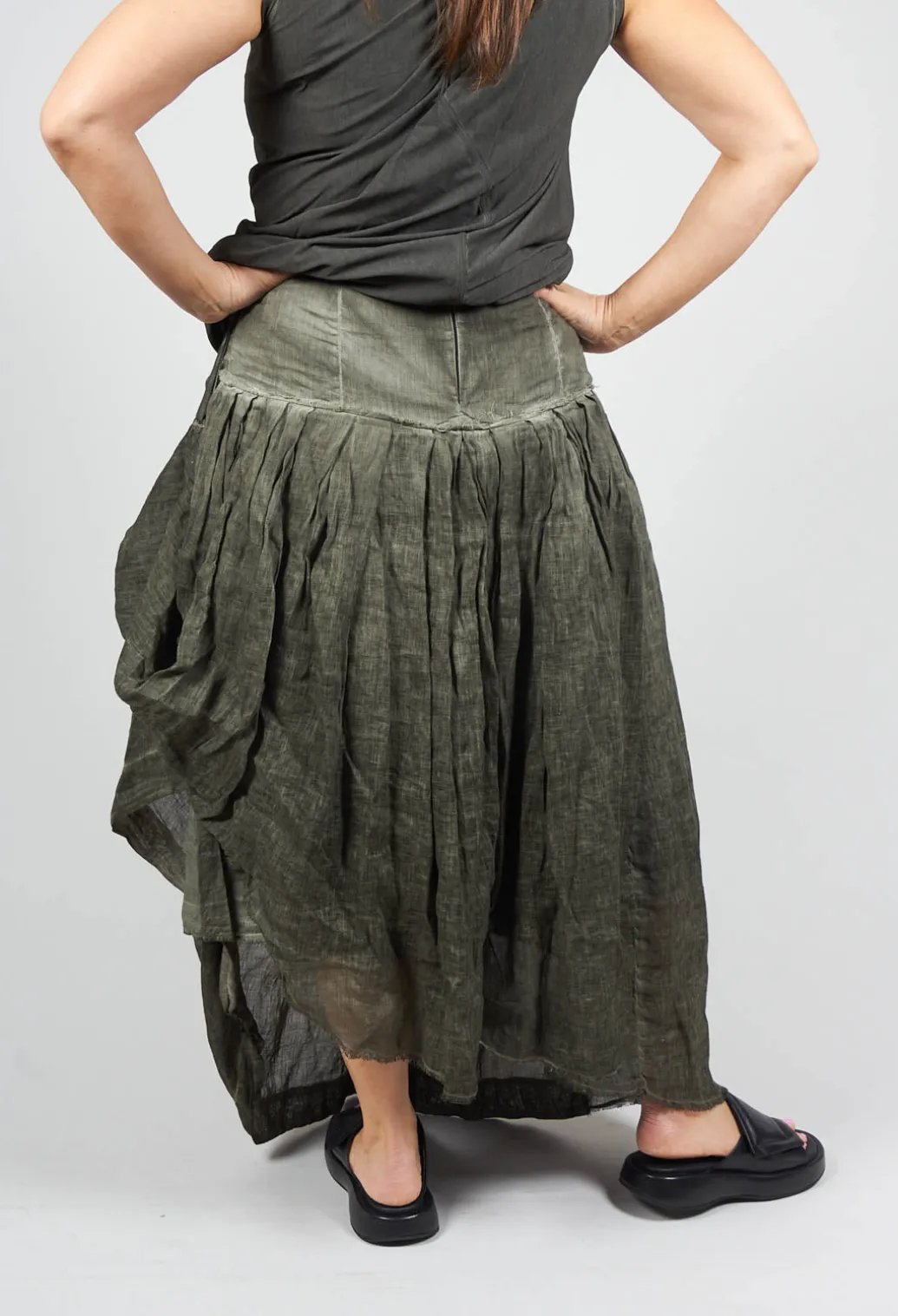 Sunrise Skirt in Military Green