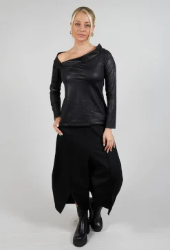 Surplice Pala Top in Black