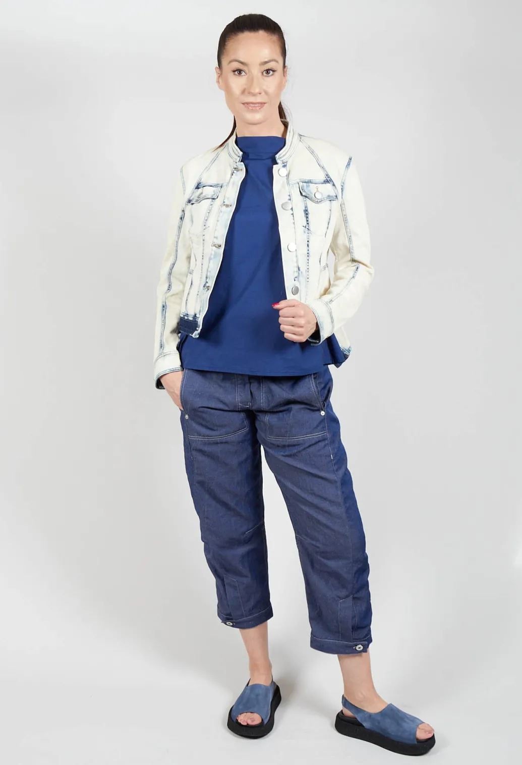 Suspense Jacket in Bleached Denim
